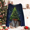 thumbnail image 4 of Birdeem Chandail de Noël pour Femmes, Col Rond Manches Longues, Mode Automne 2026, Crochet, Vêtements d'Automne pour Femmes, 4 of 8