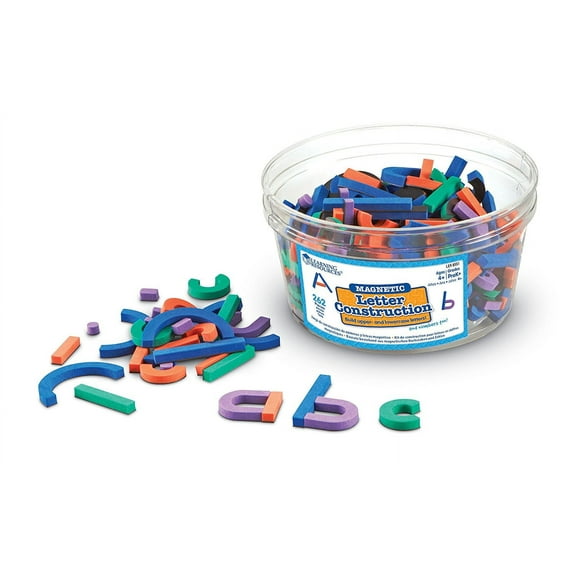 Learning Resources Magnetic Letter Construction, ABCs and Letters Toys, Ages 4 