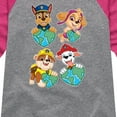 thumbnail image 3 of Paw Patrol - Heart Earth - Toddler And Youth Girls Raglan Graphic T-Shirt, 3 of 6