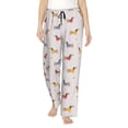 thumbnail image 2 of Goofa Dachshund Dog Puppy Printed Soft Pajama Pants for Women, Wide Leg Comfy Casual Lounge Yoga Pants-X-Large, 2 of 9