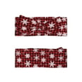 thumbnail image 2 of Daiia Snowflakes On A Buffalo Plaid Christmas Printed Handmade Baby Headbands Soft Stretchy Hair Bands with Bows for Newborn Infant Baby Toddler Girls, 2 of 5