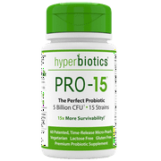 Hyperbiotics PRO-15 - 'The Perfect Probiotic' - Digestive & Immune Health - 60 Time Release Micro Pearls