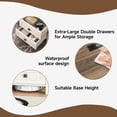 thumbnail image 4 of NEGYLIM Farmhouse Nightstand with Storage Shelves Bedside Tables for Bedroom Modern Wood Side Table Living Room, White, 4 of 10
