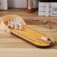 thumbnail image 1 of WHAMVOX 1 Set Mini Bowling Game Set Wooden Tabletop Toy For Kids And Adults At Home, 1 of 6