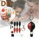 thumbnail image 1 of Kit de Manualidades para Hacer Llaveros de Cuero, con Lona, Hilo, Accesorios Metálicos, Colgante Hecho a Mano, Materiales para Llaveros, Telas Coloridas para Regalos Personalizados., 1 of 9
