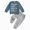 Blue, variant on Boys Casual Sweatshirt Set Gradient Font Print Top and Pants Fall Sports 2 Piece Clothes for Kids 6-12 Months 12-24 Months 2T 3T 4T 5T 6T Children Beige,12-18 Months