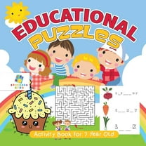 Educational Puzzles Activity Book for 7 Year Old (Paperback)
