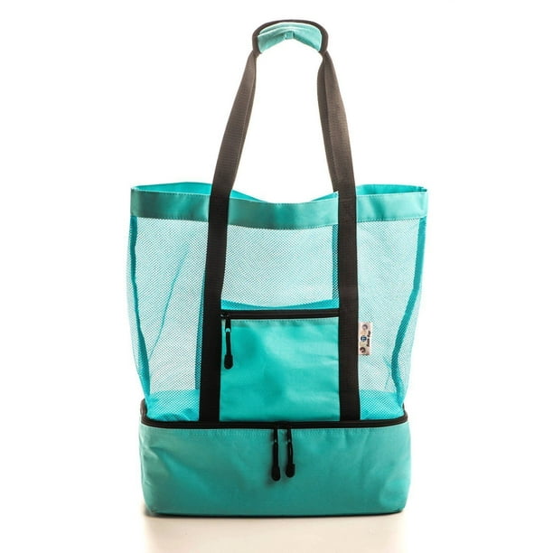 Beach Bag With Insulated Cooler Durable and Lightweight Canvas Fabric ...
