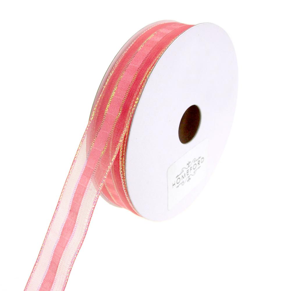 sheer coral ribbon