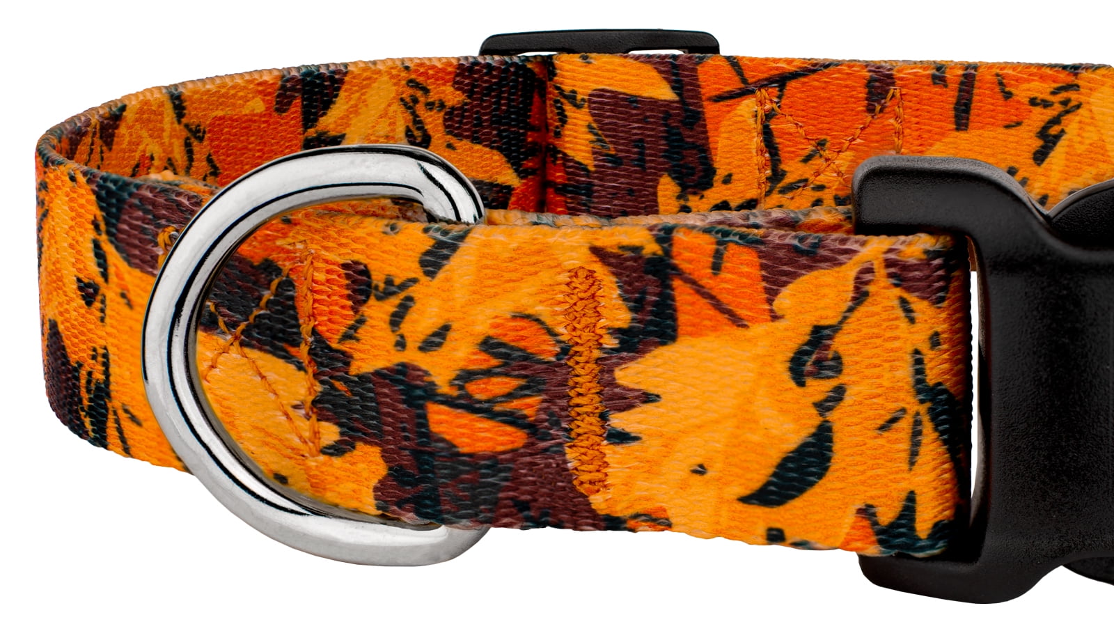 Country Brook Petz® Orange Sunset Camo Everyday Collar and Leash, Small