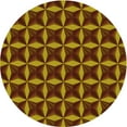 thumbnail image 1 of Ahgly Company Machine Washable Indoor Round Transitional Maroon Red Area Rugs, 3' Round, 1 of 7
