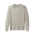 thumbnail image 2 of Daxton Premium Dallas Men Long Sleeves T Shirt Ultra Soft Medium Weight Cotton, Oat Tee Green Letters XS, 2 of 3
