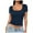 Navy, variant on Women's Push Up Bra - Women's Square Neck Short Sleeve Double Layer Tops Basic Slim Fit Going Out T Shirt, Strap Bras for Women,Color: White Size: XXL