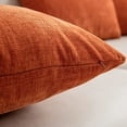 thumbnail image 4 of Burnt Orange Pillow Covers 18X18 Inch Set of 2 Modern Farmhouse Rustic Decorative Throw Pillow Cover Square Cushion Case, 4 of 6