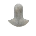 thumbnail image 2 of Benzara Metal Chain Mail Coif Medieval Armor, Silver, 2 of 4