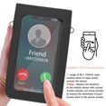 thumbnail image 4 of Monedero del teléfono celular, monedero del teléfono de la ventana de la pantalla táctil para el bolso del acollador de la cartera con el hombro MFZFUKR BST3000381-4, 4 of 6