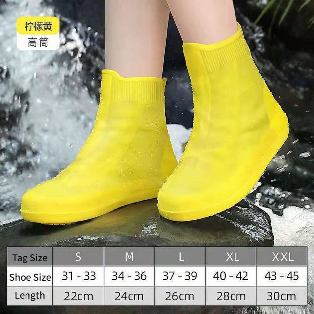 Cubierta de silicona impermeable para Botas de lluvia, Protector de zapatos antideslizante para exteriores, calzado grueso reutilizable para niños