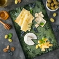 thumbnail image 5 of Grunge Cutting Board, Grunge Effect with Carving Art Style Star Patterns Marine Themed Industrial Illustration, Decorative Tempered Glass Cutting and Serving Board, Large Size, Olive, by Ambesonne, 5 of 5