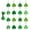 16 Cards + Green String + 1 Threading Pin, variant on 18PCS St. Patrick's Day Shamrock Hanging Ornaments , Mini Paper Clover Decorations for Tree, Dining Table, Shelf, Festival Party Favors