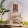 thumbnail image 1 of Cat Memorial Plaque, Pet Memorial Desk Decor Express Sympathy Easy To Assemble  for Passed Away Pets, 1 of 7