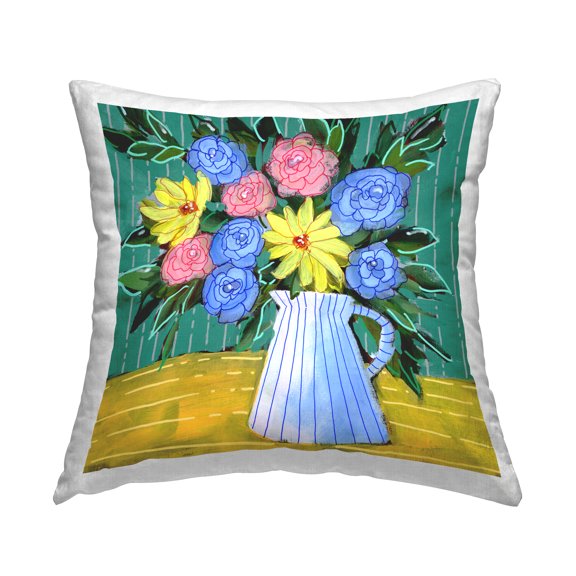 Stupell Industries Bright Pop Bouquet Decorative Printed Throw Pillow Design by Regina Moore .
