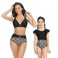 thumbnail image 5 of Family Matching Swimsuits Leaves Print Bathing Suits Summer Beach Bikini, 5 of 9