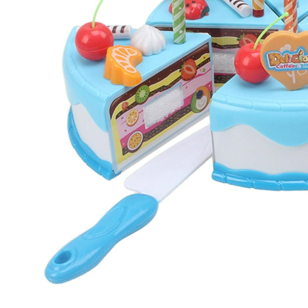 Juguete De Pastel De Cumpleaños Con Sonidos Y Luces - Set De 3 Capas Para Armar Con Cortador - Regalo Educativo Para Niños Y Niñas