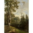 thumbnail image 3 of Johannes Wernardus Bilders 19x24 Black Modern Framed Museum Art Print Titled - Forest Face Near Wolfheze. (1860 - 1890), 3 of 5
