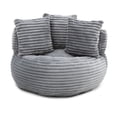 thumbnail image 5 of Leumius Lazy Sofa,Corduroy Fabric Oversized Bean Bag Sofa with High Back,Lounge Floor Sofa for Gaming,Reading Living Room Bedroom Office,Gray, 5 of 7