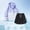 Purple, variant on WIZUTIZ 2pc Men Full Zip UPF 50 Sun Protection Hoodie Jacket Long Sleeve Zipper Pocket Tops & Exercise Short Pant Elastic Suit