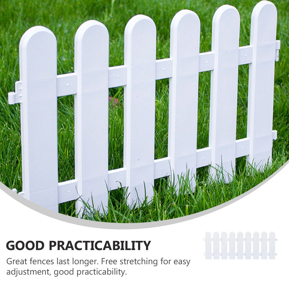 Gymnture Garden Fence Panel - Decorative, Sturdy for Garden Decoration (White)