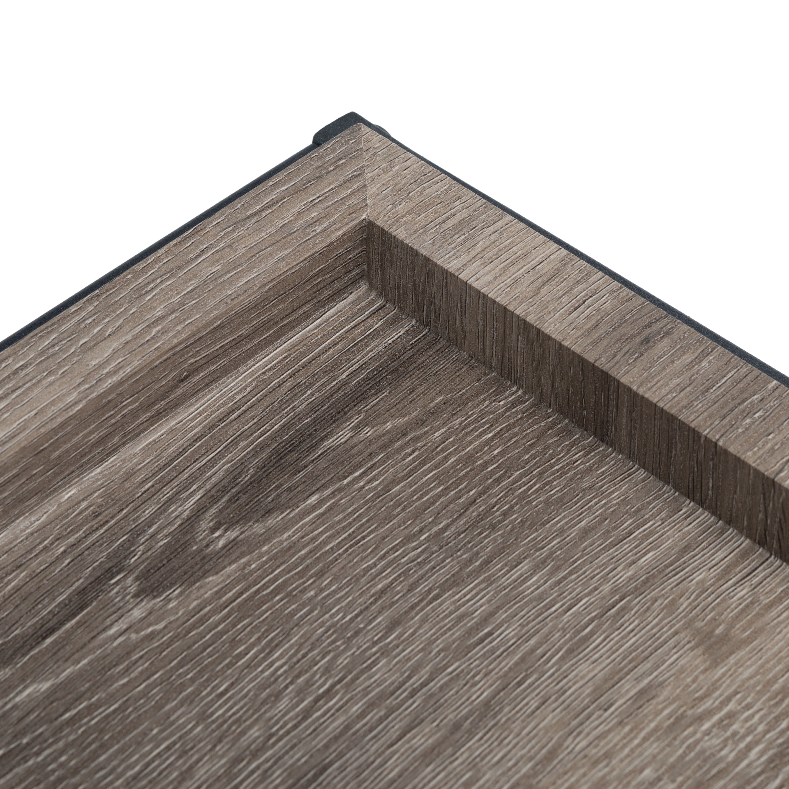 SAFAVIEH Andey Solid Coffee Table, Grey Wash/Black