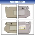 thumbnail image 4 of Sun Visor Fit For Infiniti‌ QX60 With Lights, Replacement Sun Visor, Car Sun Visor Replacement, OEM: 96401-9PB0A, 96400-9PB0A-beige-left, 4 of 6