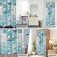 thumbnail image 2 of Nautical Shower Curtain Set with Hooks, Ocean Lighthouse Starfish Shell Ship Waterproof Fabric Bathroom Curtains Decor Home Accessories,Stall 36 X 72 Inch, 2 of 9