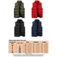 thumbnail image 2 of Haite Outdoor Padded Puffer Vest for Men Sleeveless Jacket Outwear Red 3XL, 2 of 3