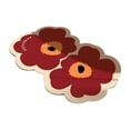 thumbnail image 4 of GUOOL Tapis de Porte Double Forme de Fleurs Antidérapant Tapis de Sol Intérieur Tapis d'Entrée Durable Rouge 40cmx60cm, 4 of 9