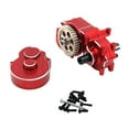 thumbnail image 4 of Repuestos de caja de cambios de transmisión completa para coche RC, modificación de metal, piezas de coche RC Rojo, 4 of 9