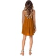 thumbnail image 3 of Women Summer Tunic Dress V Neck Casual Loose Flowy Swing Shift Dresses, 3 of 4