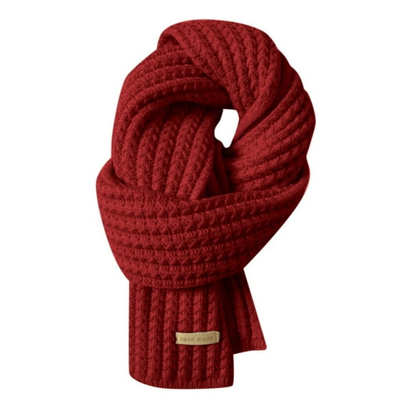Gyujnb Winter Thick Knitted Scarf - Women's Cozy Shawl for Couples, Warm Soft Scarf for Cold Weather and Daily Use, Ideal for Couples and Casual Matching,Size:One Size