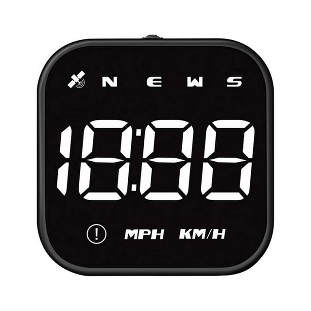 keepw Automotive Head Up Display Portable Detachable Digital 2.5-inch Screen Global Positioning Systems HD 0 Delay Speedometer White Light
