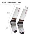 thumbnail image 2 of Lsque Rustic Door Handle Closeup Pattern Sport Compression Socks for Men & Women 15-20 mmHg Knee High Nurse Pregnant Running Medical and Travel Athletic, 2 of 6