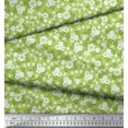 thumbnail image 3 of Soimoi Poly Georgette Fabric Leaves & Floral Artistic Printed Fabric 1 Yard 42 Inch Wide, 3 of 5