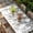 Black, variant on Eucalyptus Leaves Table Cloths for 5 Foot Rectangle Tables, Black Grey Summer Botanical Weeping Patio Waterproof Elastic Fitted Tablecloths, Washable Rectangular Table Cover for Camping