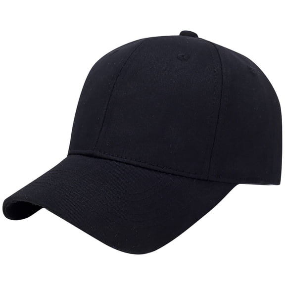 Yungyresw Baseball Cap For Men Women Lightweight Adjustable Strap Solid Color Visor Hat Unisex Fashion Casual Sun Hat Black One Size