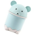 thumbnail image 3 of FRCOLOR  Desk Trash Can Mini Cartoon Trashcan Small Bathroom Garbage with Lid Decorative White, 3 of 8