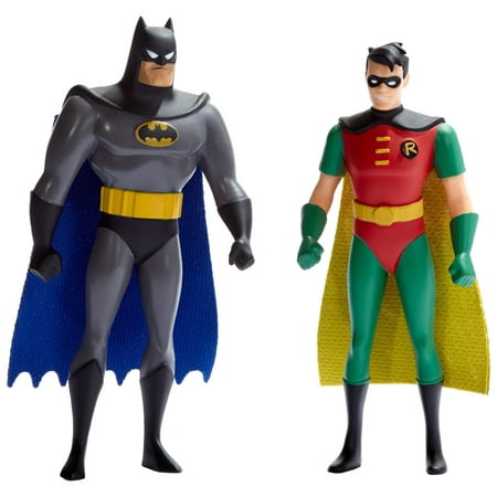 NJ Croce DC Comics Batman & Robin Animated Series 5.5 in. Bendable Figure Pair (blister