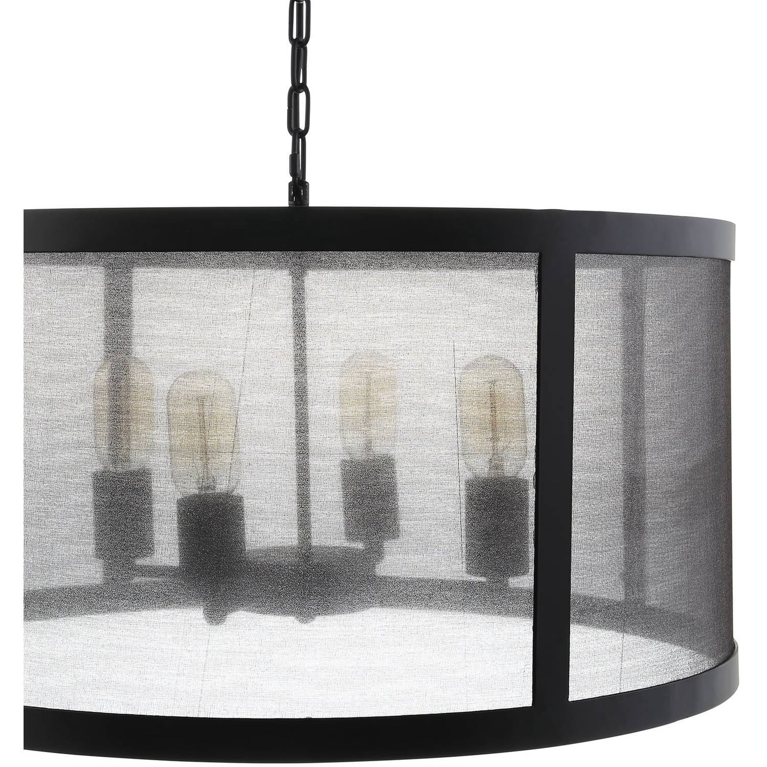 Modway Frost Pendant Chandelier with Adjustable Chain in Black