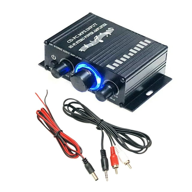 Receptor de música Mini amplificador HiFi Receptor de música estéreo para automóvil FM Amplificador TOMSHOO Receptor de música