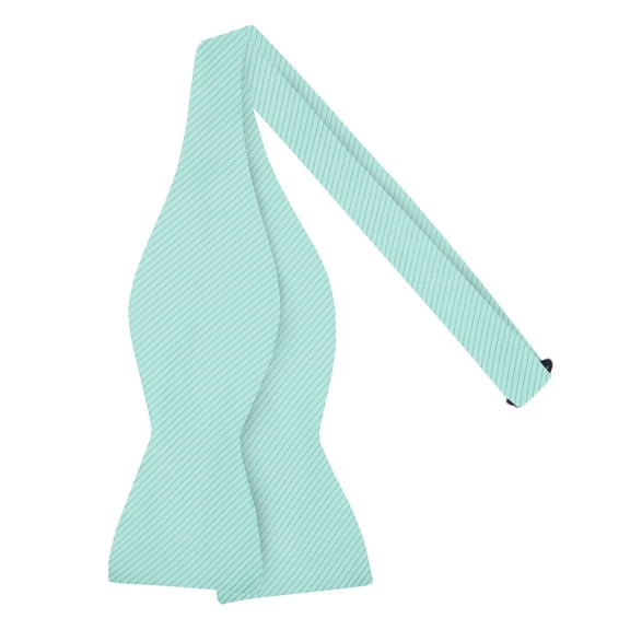 Jacob Alexander Men's Tone on Tone Corded Self-Tie Bow Tie - Aqua