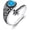 Turquoise Ring, variant on Spoon Rings for Women 925 Sterling Silver Dragonfly Butterfly Bee Hummingbird Cross Tree of Life Turquoise Adjustable Thumb Rings Birthday Christmas Jewelry Gifts for Mom Daughter Wife